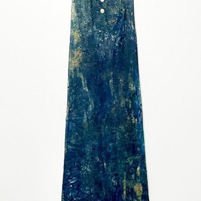 Calkins long blue dress