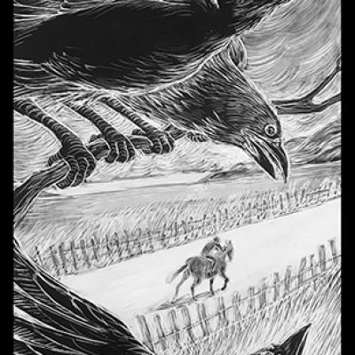 Ellen LeBow Crows and Rider