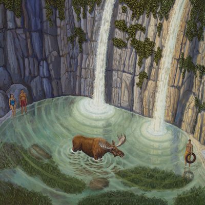 Bruce Ackerson Moose in the Water