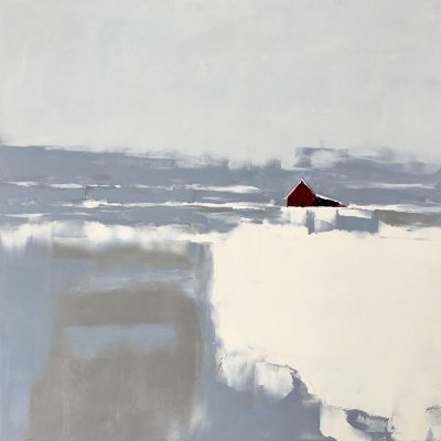 Sandra Pratt Red House with White